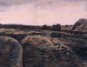 ドレンテの風景、1883年 作： Vincent van Gogh